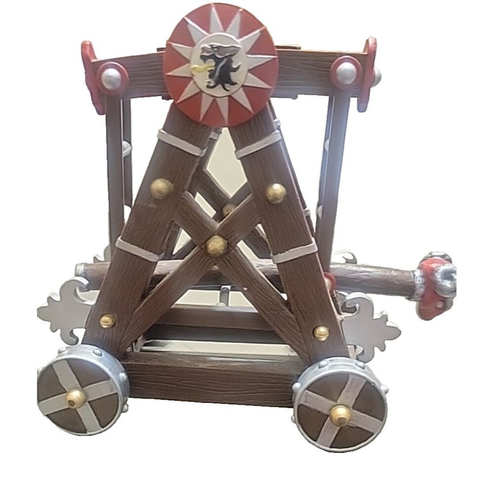 2003 Papo Red Dragon Battering Ram Medieval‎ Mythical Figure Moving Toy Retired